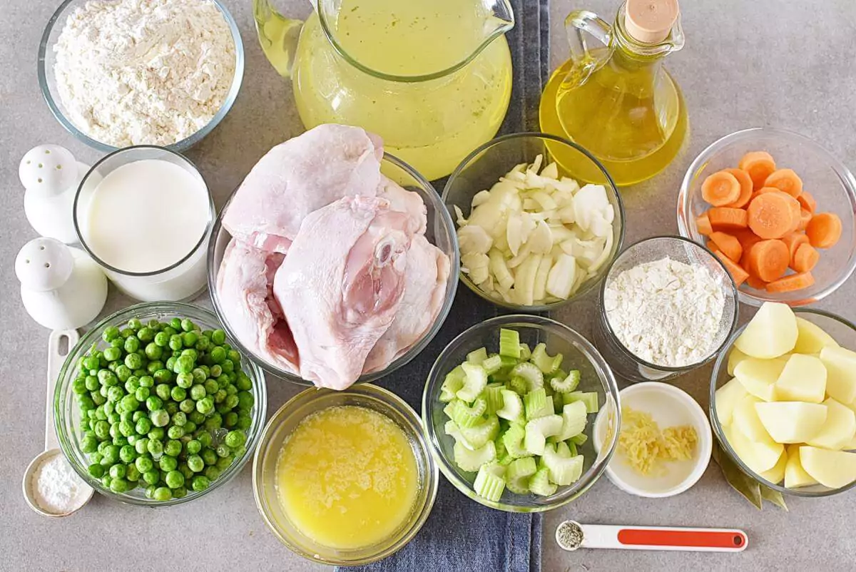 Ingredients for Instant Pot Chicken and Dumplings