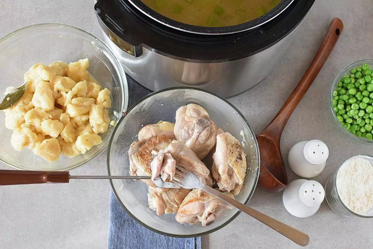 Step 12 - Instant Pot Chicken and Dumplings