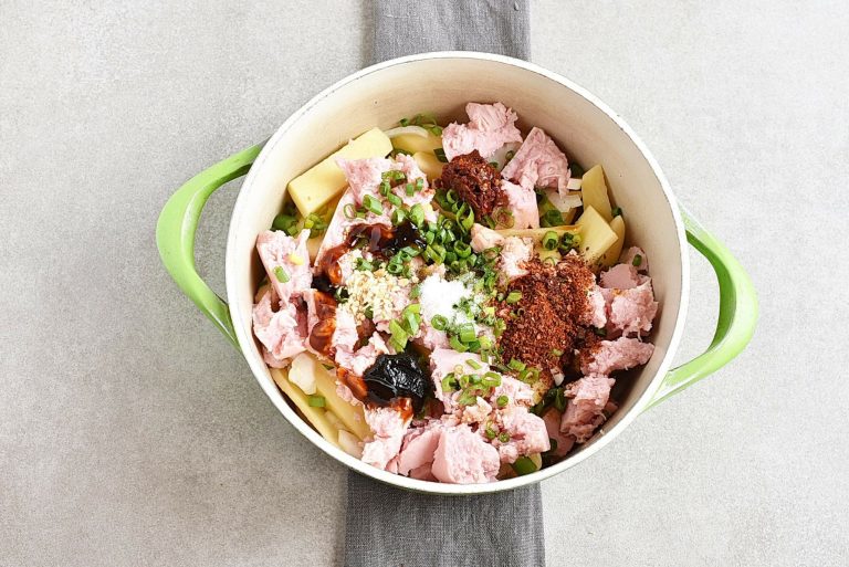 Step 5 - Korean Potato and Spam Stew – Gamja Jjageuli