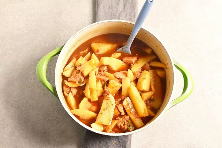 Step 7 - Korean Potato and Spam Stew – Gamja Jjageuli