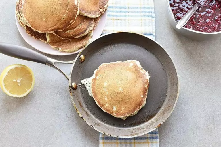 Step 7 - Lemon Pancakes with Raspberry Syrup