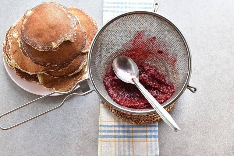 Step 8 - Lemon Pancakes with Raspberry Syrup