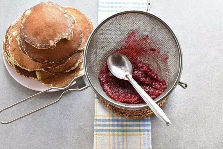 Step 8 - Lemon Pancakes with Raspberry Syrup
