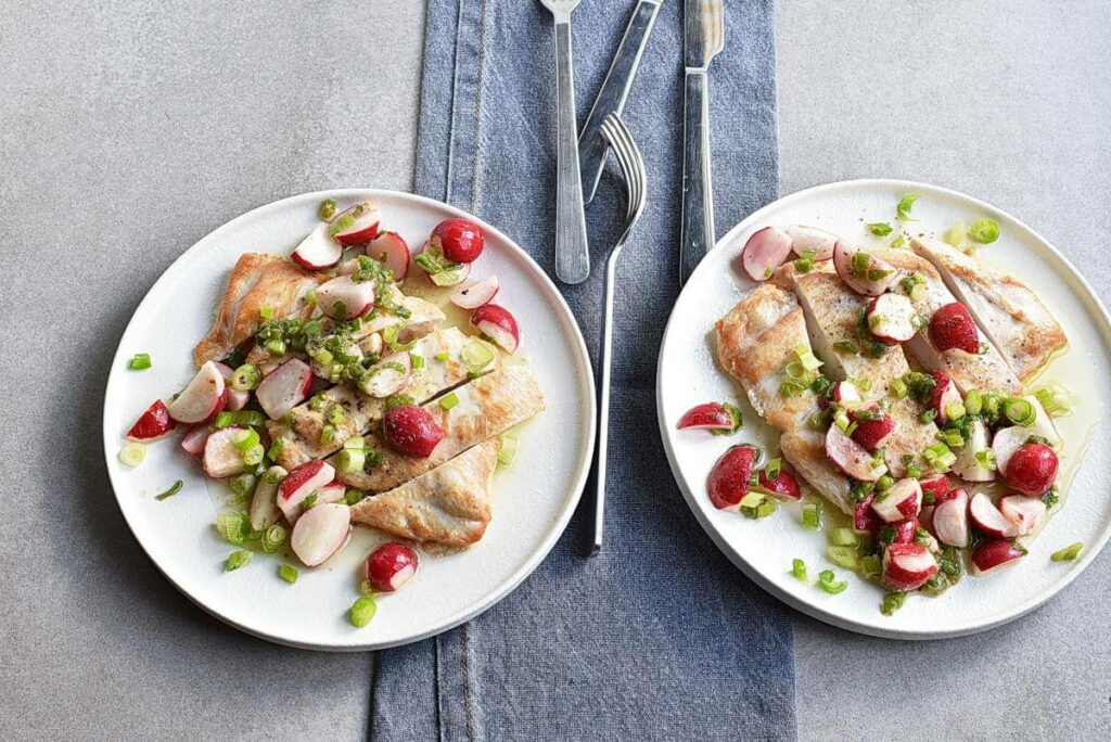How to serve Pan-Seared Chicken Breasts with Radish