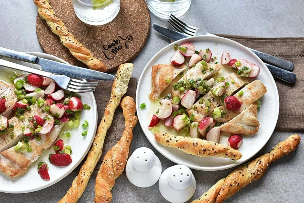 Pan-Seared Chicken Breasts with Radish