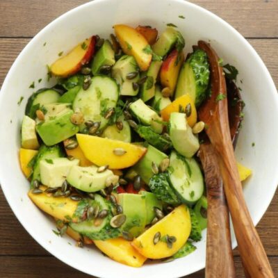 Peach and Cucumber Salad Recipe - Cook.me Recipes