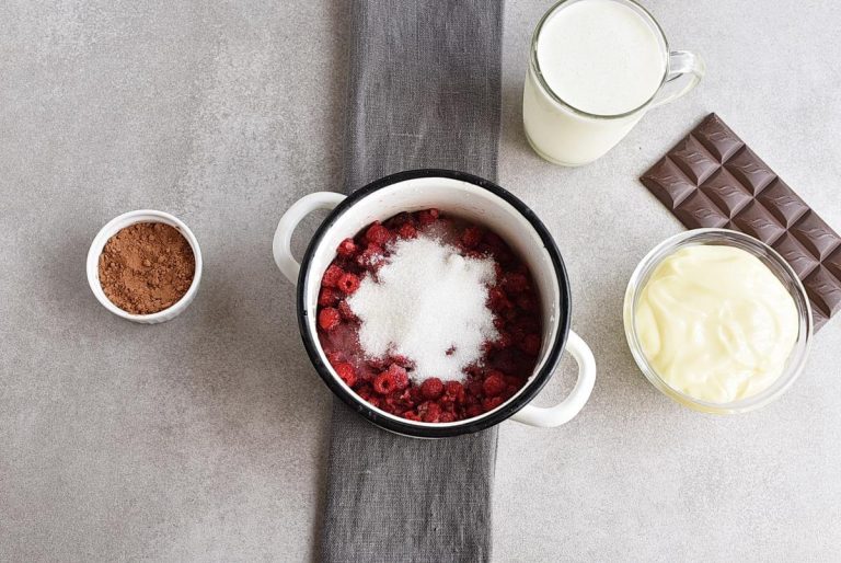 Step 1 - Raspberry Chocolate No Churn Ice Cream
