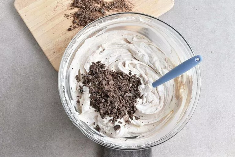 Step 5 - Raspberry Chocolate No Churn Ice Cream