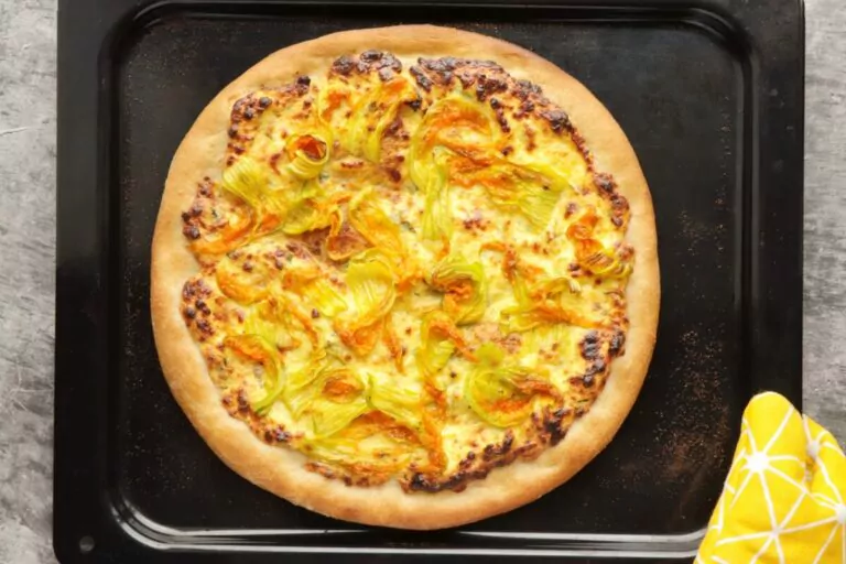 Step 9 - Squash Blossom Pizza
