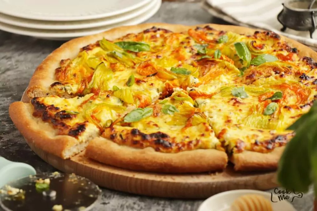 Squash Blossom Pizza