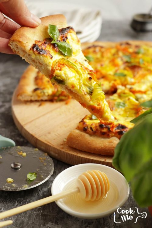 Squash Blossom Pizza