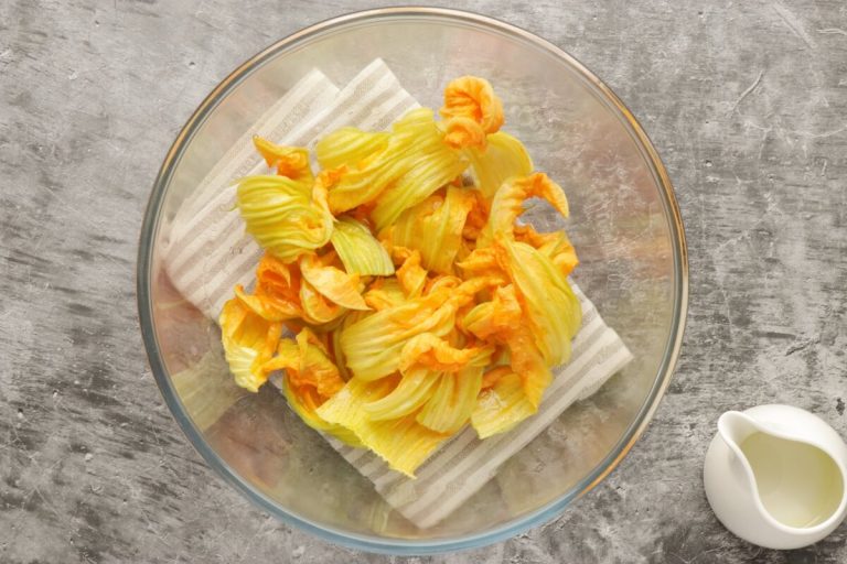 Step 7 - Squash Blossom Pizza
