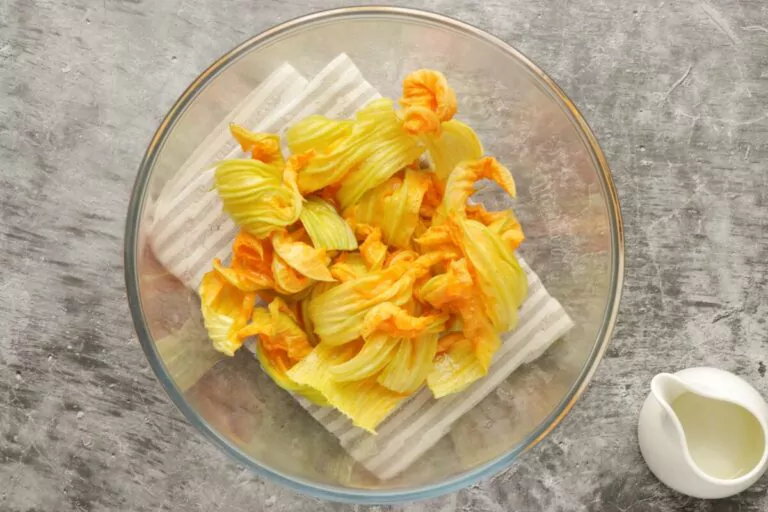 Step 7 - Squash Blossom Pizza