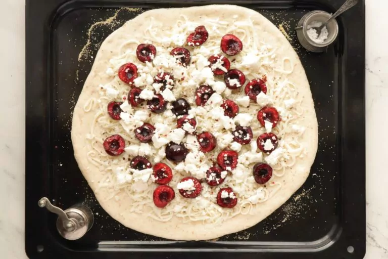 Step 4 - Summer Pizza with Cherries and Feta