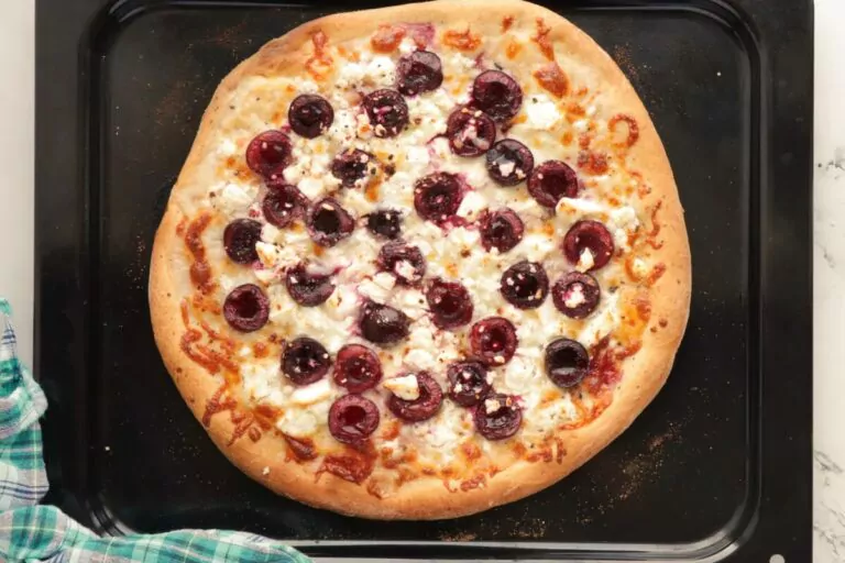 Step 5 - Summer Pizza with Cherries and Feta