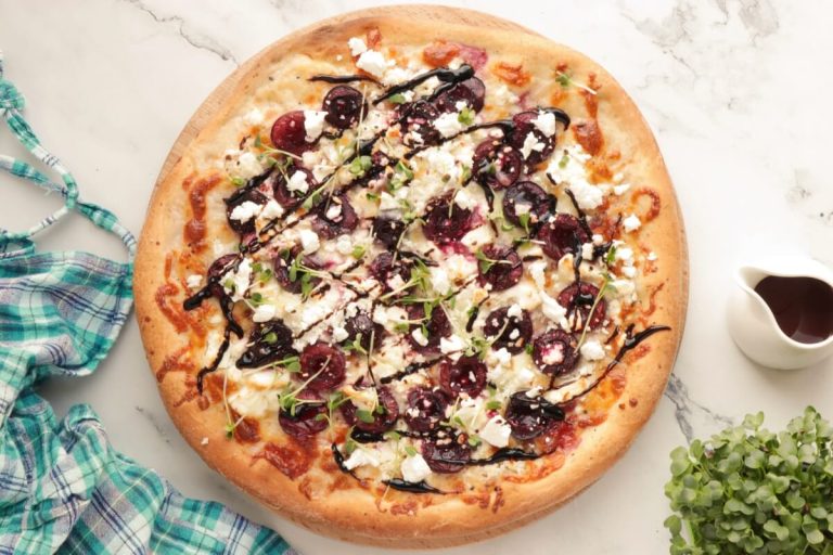 Step 6 - Summer Pizza with Cherries and Feta