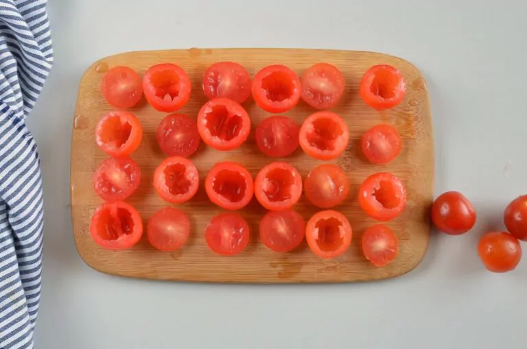 Step 2 - Tuna Mozzarella Stuffed Cherry Tomatoes