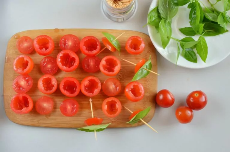 Step 3 - Tuna Mozzarella Stuffed Cherry Tomatoes