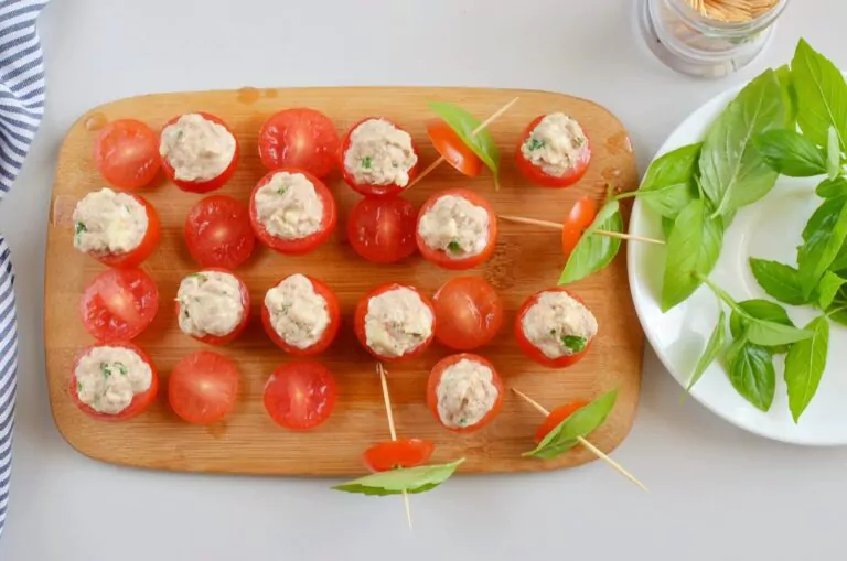 Step 4 - Tuna Mozzarella Stuffed Cherry Tomatoes