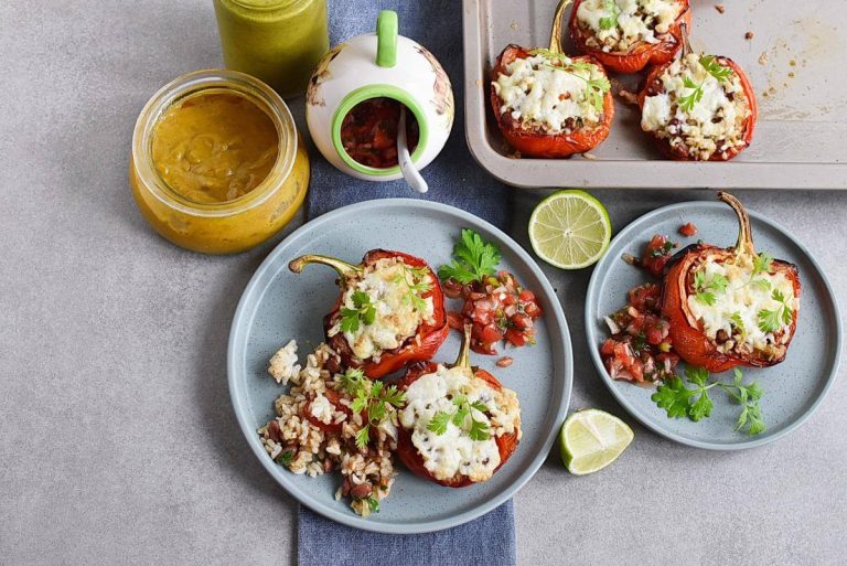 Step 10 - Vegetarian Stuffed Peppers