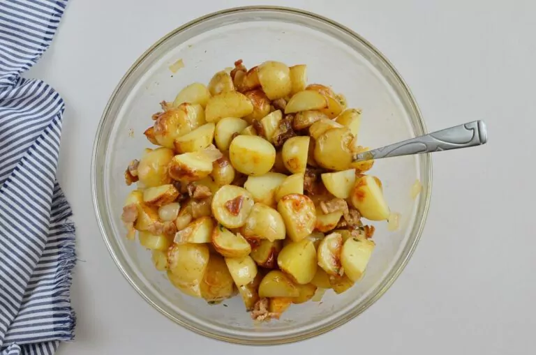Step 7 - Warm Maple Bacon Potato Salad