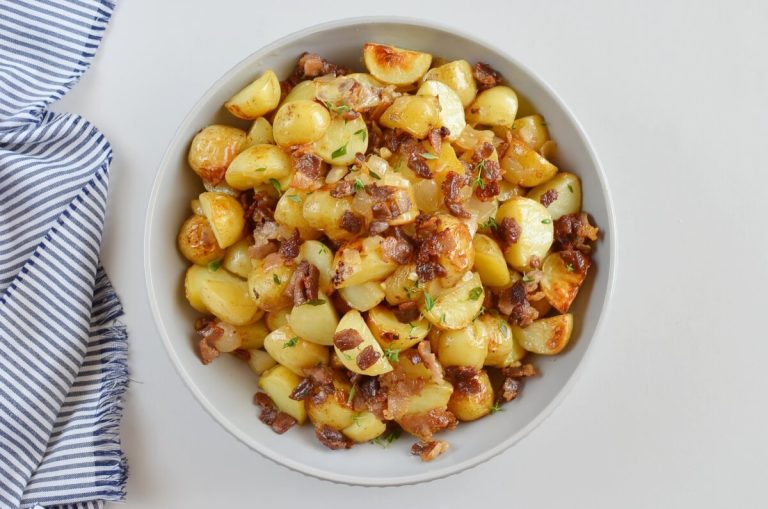 Step 8 - Warm Maple Bacon Potato Salad