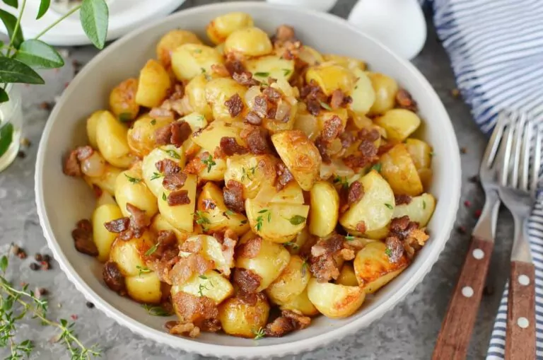 Step 9 - Warm Maple Bacon Potato Salad