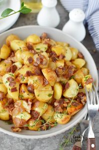 Warm Maple Bacon Potato Salad