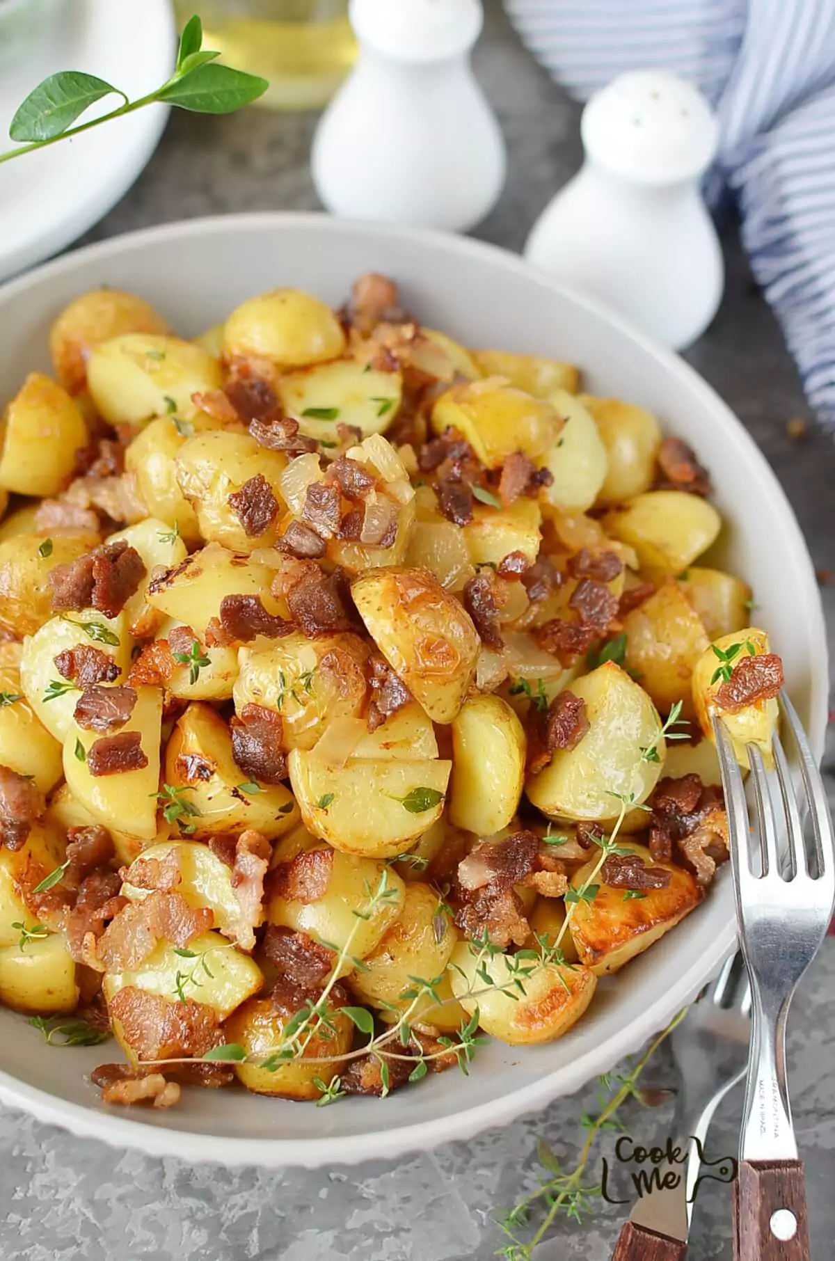 Warm Maple Bacon Potato Salad
