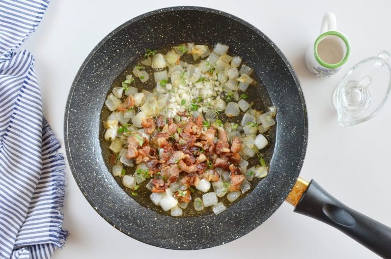 Step 6 - Warm Maple Bacon Potato Salad