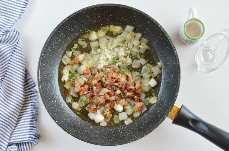 Step 6 - Warm Maple Bacon Potato Salad