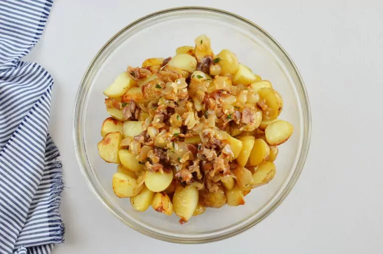 Step 7 - Warm Maple Bacon Potato Salad