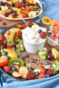 Whipped Cream Cheese Fruit Dip