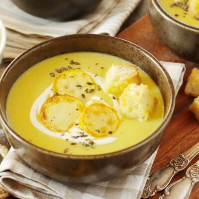Yellow Squash Soup Recipe-Summer Squash Soup-Creamy Summer Squash Soup