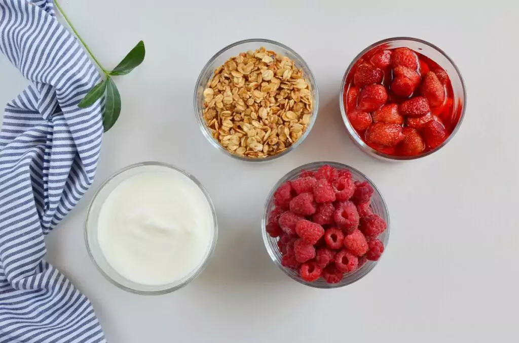Ingredients for Yogurt and Fruit Parfaits