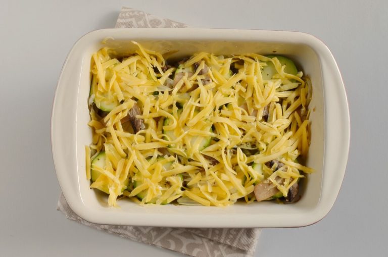 Step 5 - Low Carb Zucchini Mushroom Bake