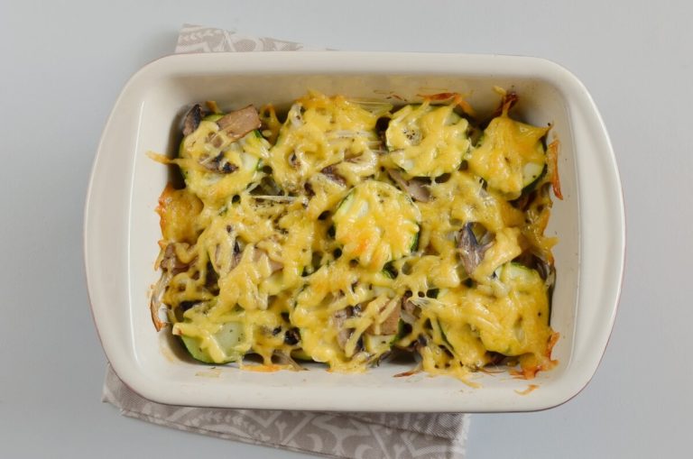 Step 5 - Low Carb Zucchini Mushroom Bake