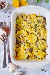 Low Carb Zucchini Mushroom Bake