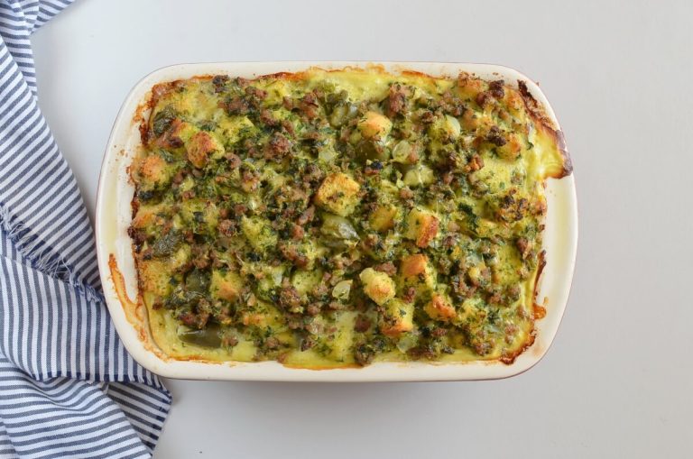 Step 9 - Veggie Sausage Strata