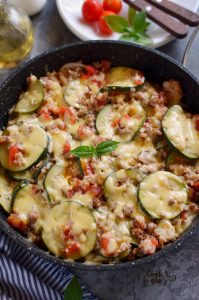 Zucchini & Sausage Stovetop Casserole