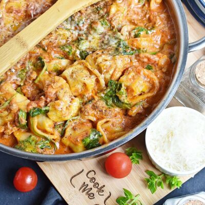 30-Minute Tuscan Tortellini with Sausage Recipes– Homemade 30-Minute Tuscan Tortellini with Sausage– Easy 30-Minute Tuscan Tortellini with Sausage