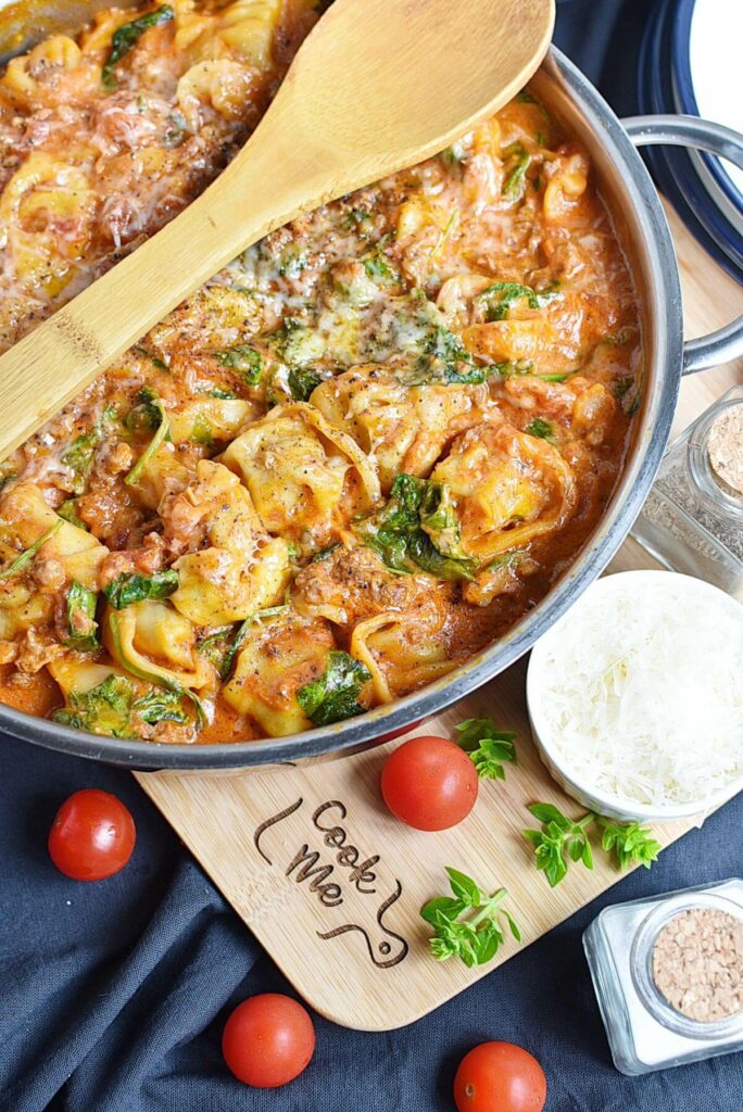 20-Minute Tuscan Tortellini with Sausage