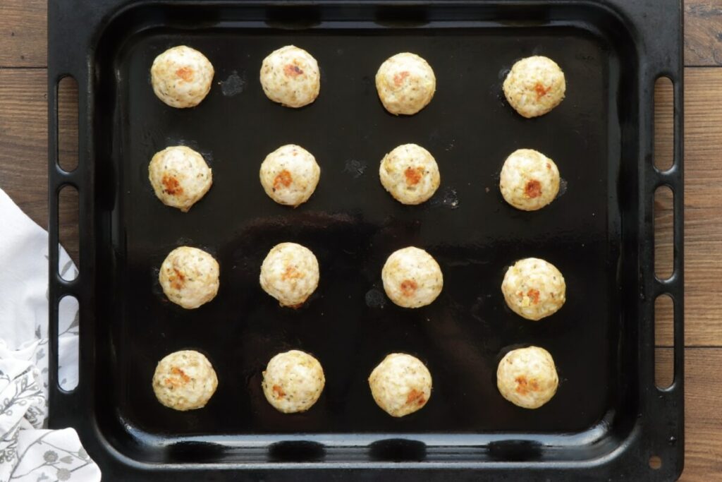 Baked Chicken Meatballs recipe - step 4