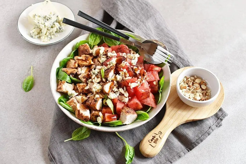 Balsamic Watermelon Chicken Salad