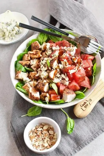 Balsamic Watermelon Chicken Salad