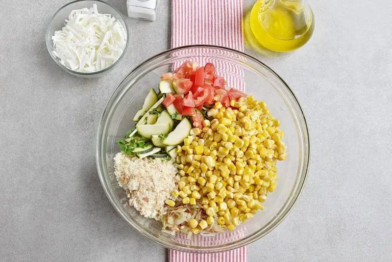Step 4 - Basil Corn & Tomato Bake