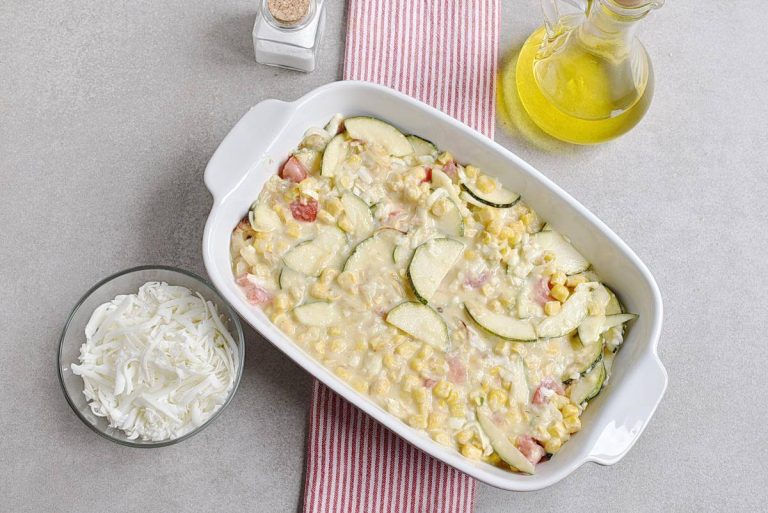 Step 5 - Basil Corn & Tomato Bake