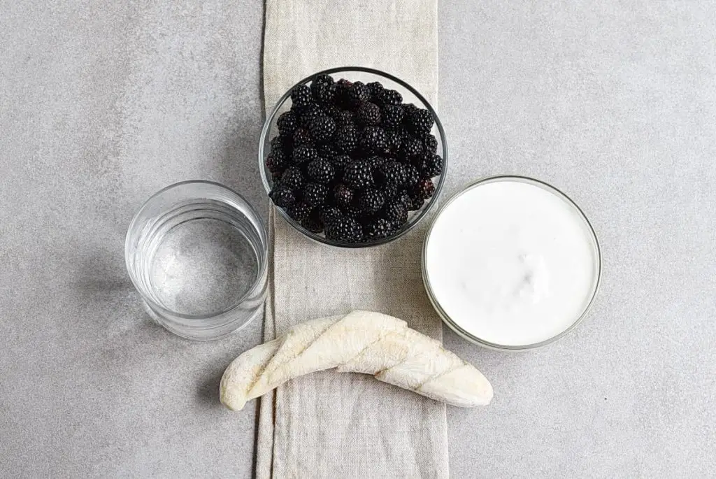 Ingredients for Blackberry-Banana Smoothie