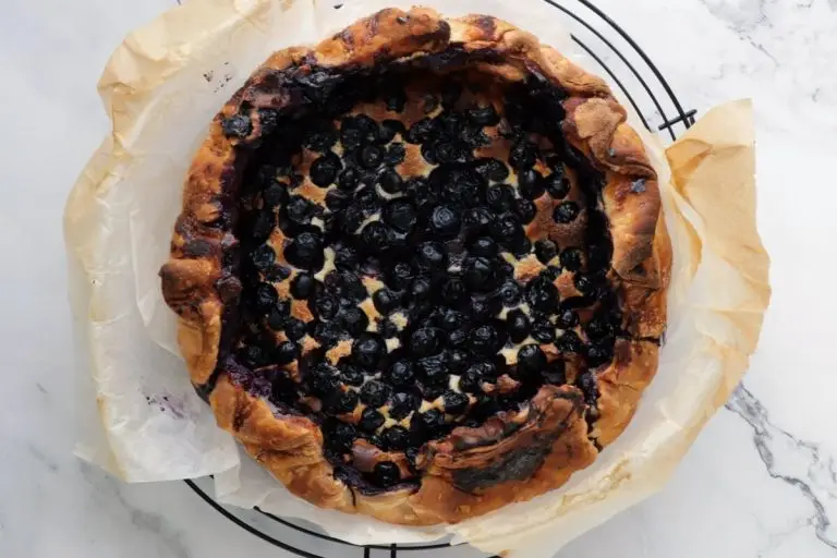 Step 9 - Blueberry Basque Cheesecake