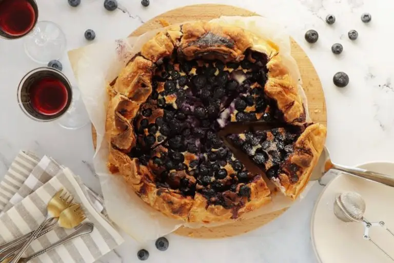Step 10 - Blueberry Basque Cheesecake